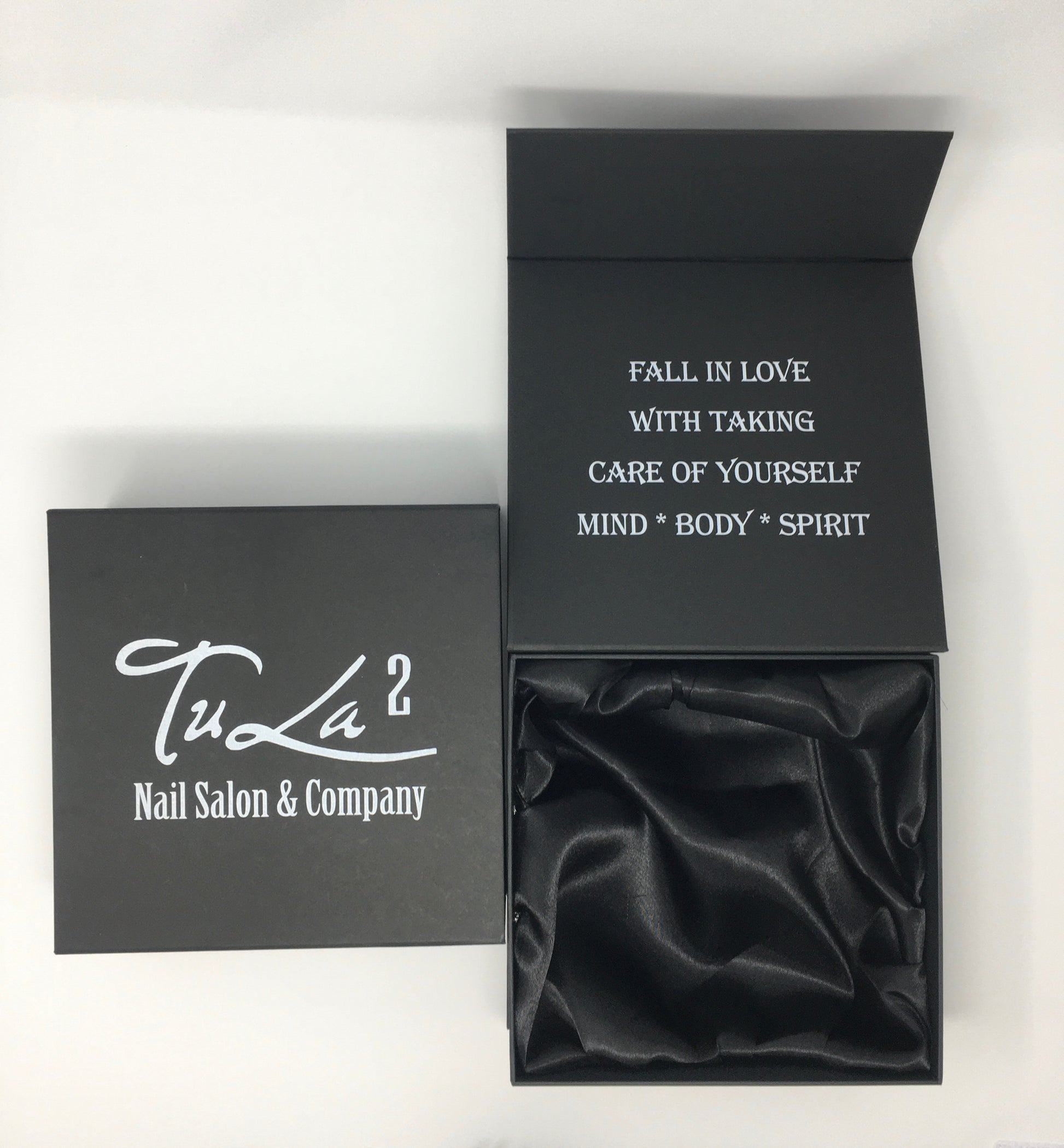 Large Black Tu La 2 Logo Gift Box - Tu La 2 Collection