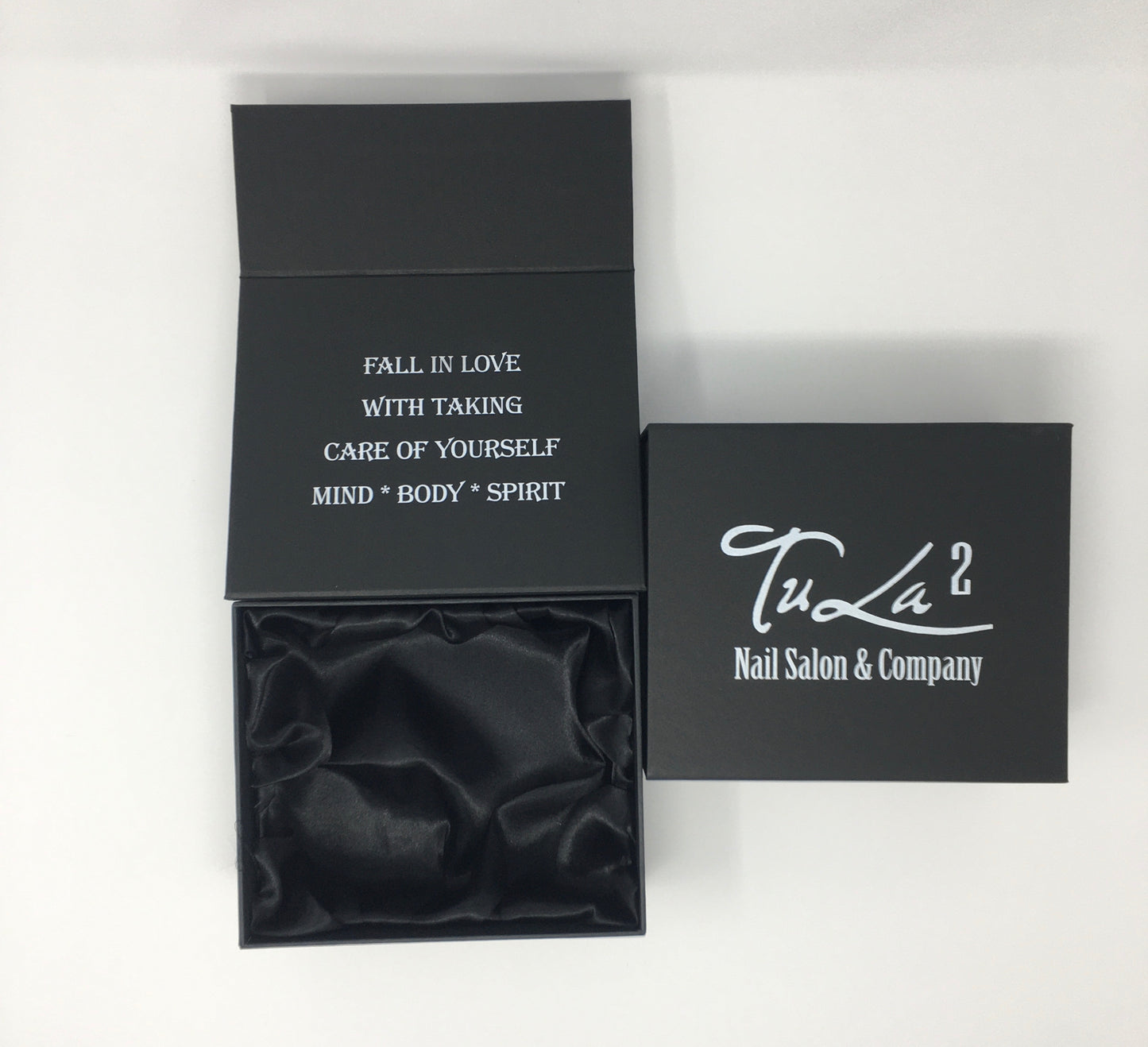 Small Black Tu La 2 Logo Gift Box - Tu La 2 Collection