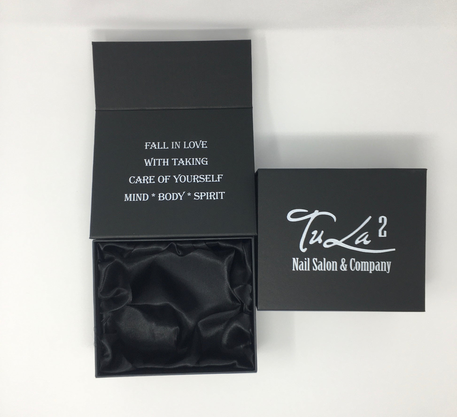 Small Black Tu La 2 Logo Gift Box - Tu La 2 Collection